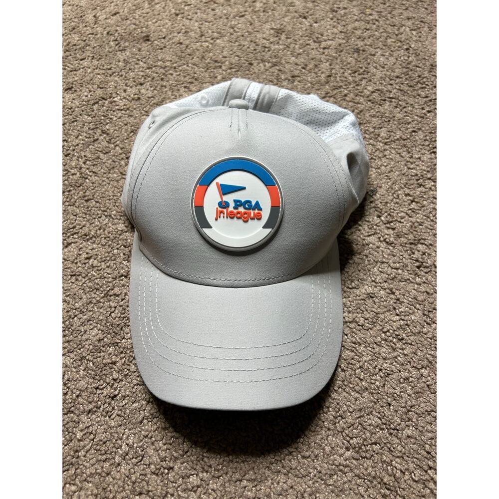 PGA Jr League Golf Hat Youth Kids Gray Performance Cap Adjustable